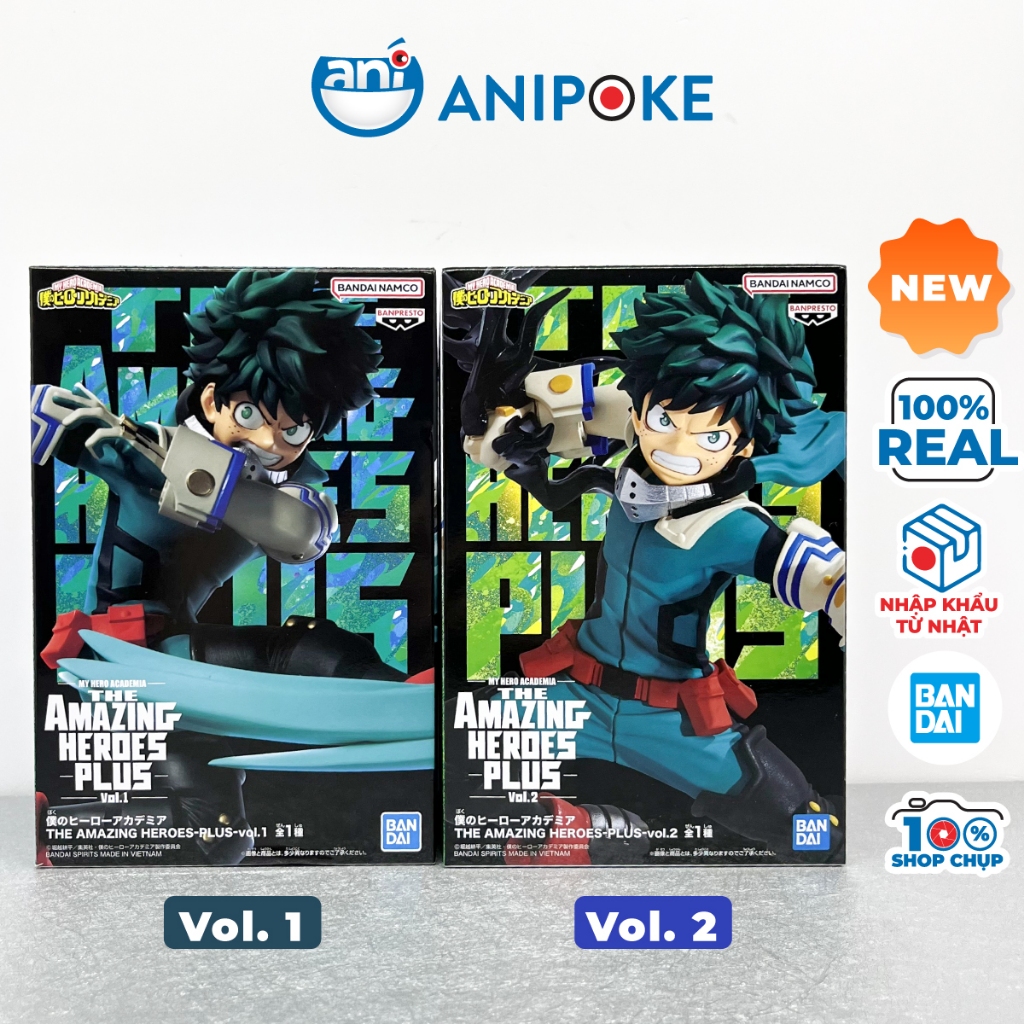 Mô hình Izuku Midoriya Deku Amazing Heroes plus Vol 1, Vol 2 My Heroes Academia chính hãng Nhập từ Nhật