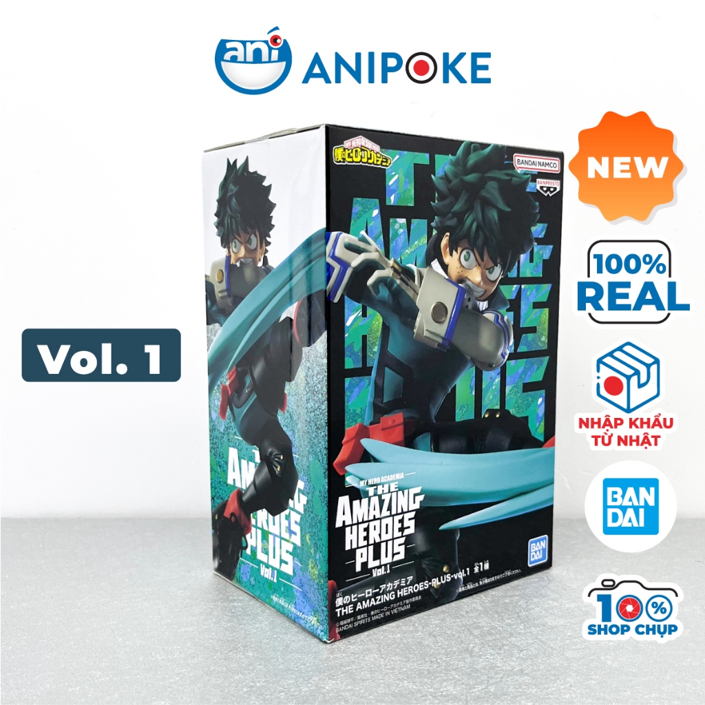 Mô hình Izuku Midoriya Deku Amazing Heroes plus Vol 1, Vol 2 My Heroes Academia chính hãng Nhập từ Nhật