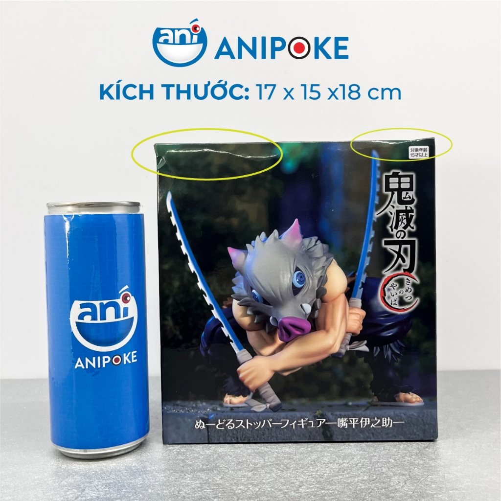 Mô hình Inosuke tấn công (box df) , Kimetsu no yaiba noodle stopper , Chính hãng  Furyu, Nhập từ Nhật Full box  F46-03