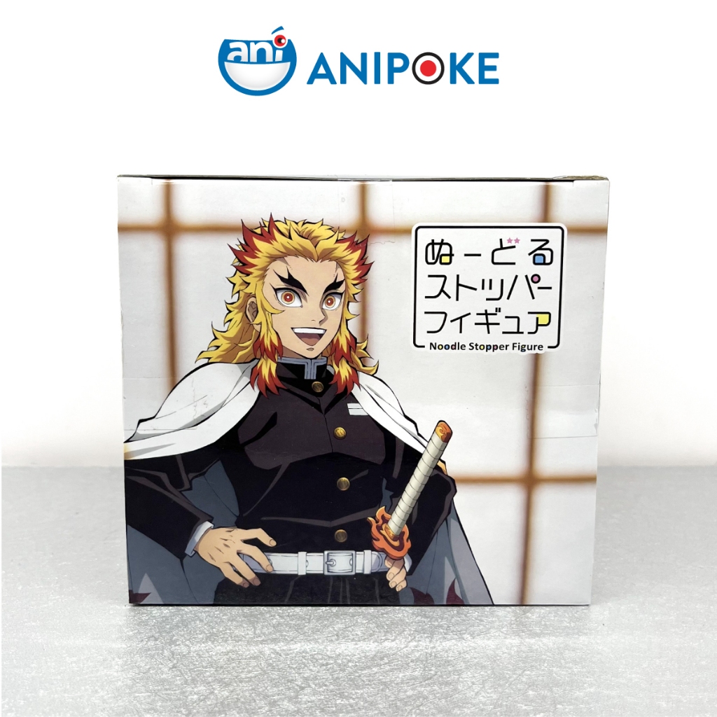 Mô hình Rengoku ăn bento - Kimetsu no yaiba noodle stopper figure, Chính hãng Furyu, Nhập từ Nhật Full box  F46-02