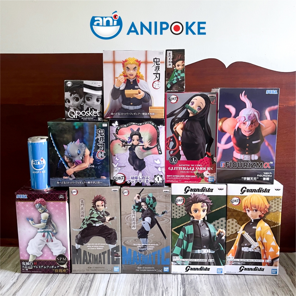 Mô hình Tanjiro & Muzan Qposket Petit  Kimetsu no yaiba, Chính hãng Bandai, Nhập từ Nhật Full box  F46-10