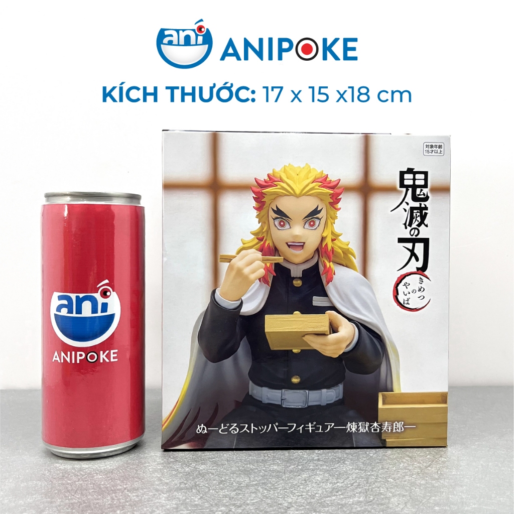 Mô hình Rengoku ăn bento - Kimetsu no yaiba noodle stopper figure, Chính hãng Furyu, Nhập từ Nhật Full box  F46-02