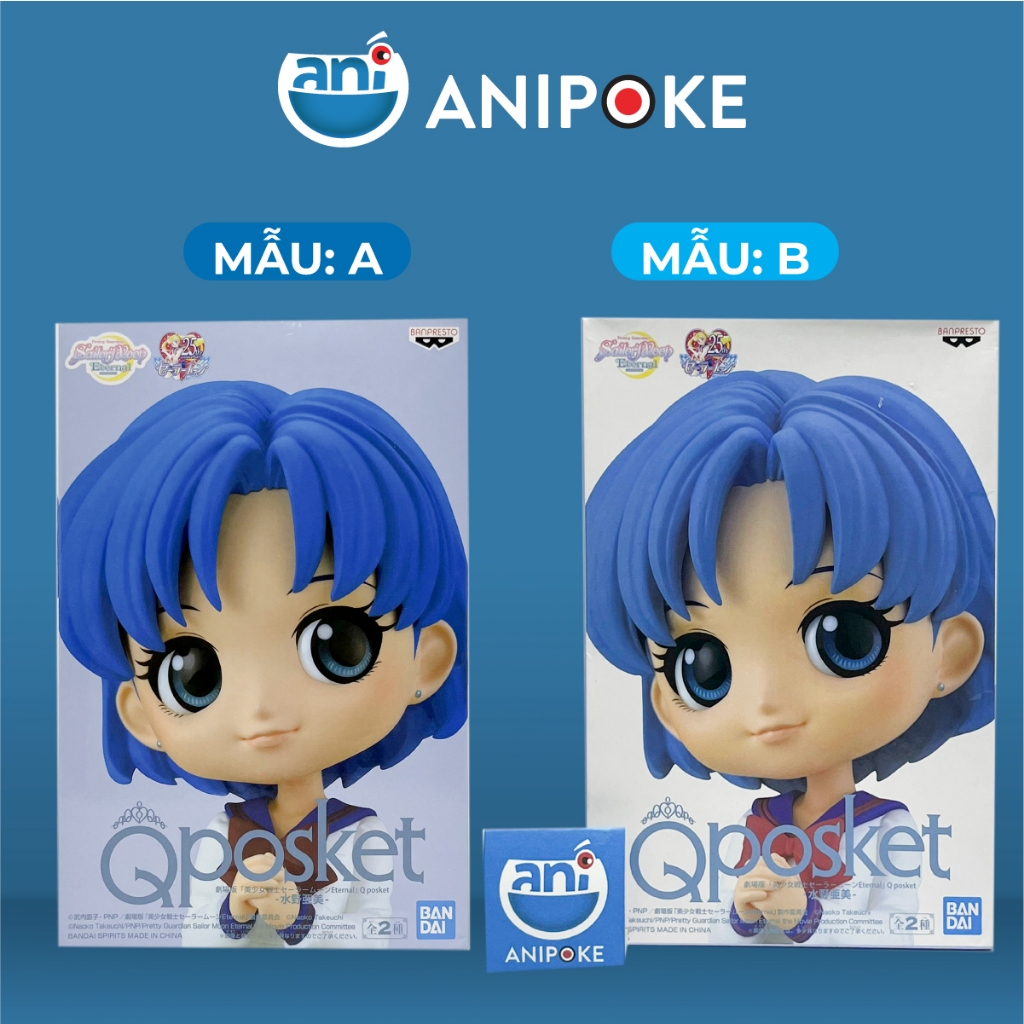 Mô hình Qposket Ami đông phục học sinh Sailor Mercury Thuỷ thủ sao thủy chính hãng  Nhật