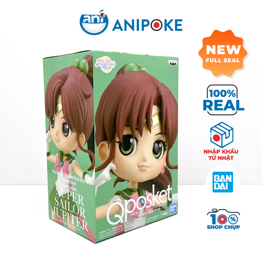 Mô hình Qposket Super Sailor Jupiter Thủy thủ Sao Mộc Full seal chính hãng nhập trực tiếp nguồn Nhật F52-12