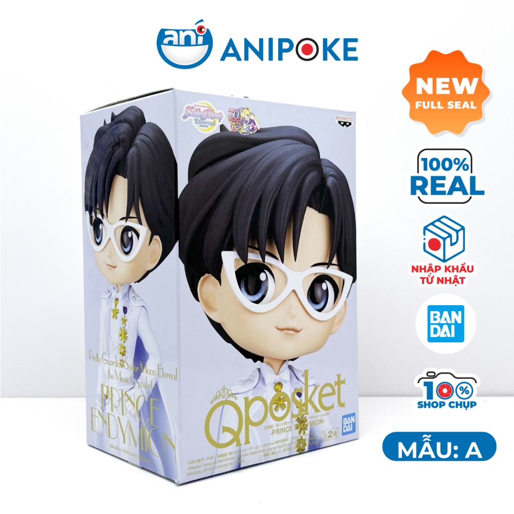 Mô hình Qposket  hoàng tử Endymion, Tuxdeo Mask Sailor Moon  full box chính hãng hàng nội địa Nhật