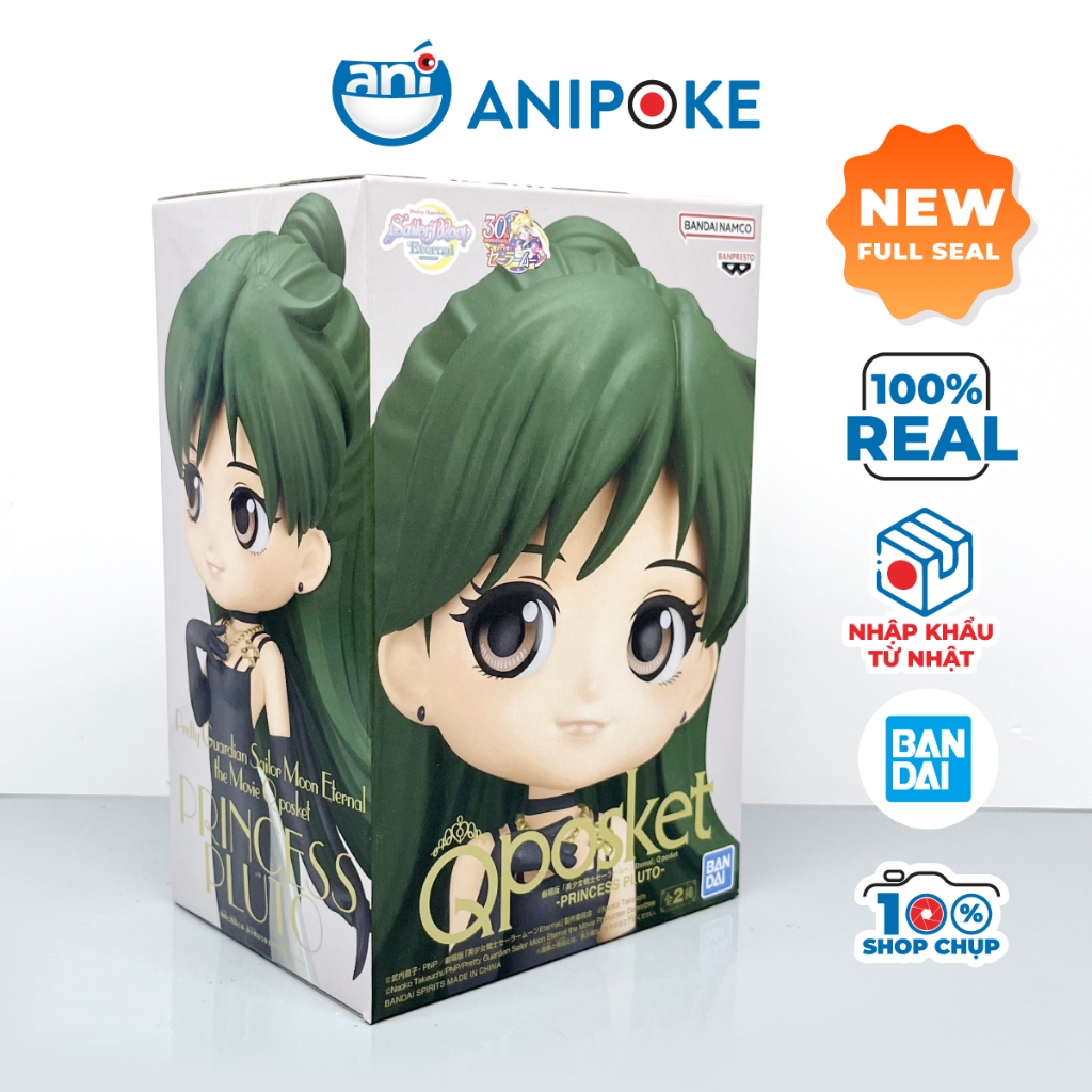 Mô hình Qposket  Công chúa sao Diêm Vương mẫu A Pluto, Sailor Pluto, full box  Bandai, Nhập trực tiếp nguồn Nhật F20-01