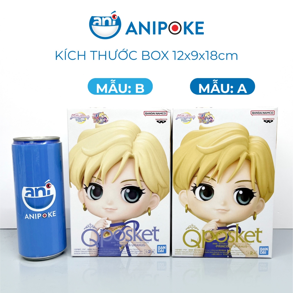 Mô hình Công chúa sao Thiên Vương Sailor Uranus, full box Qposket B hàng nội địa Nhật