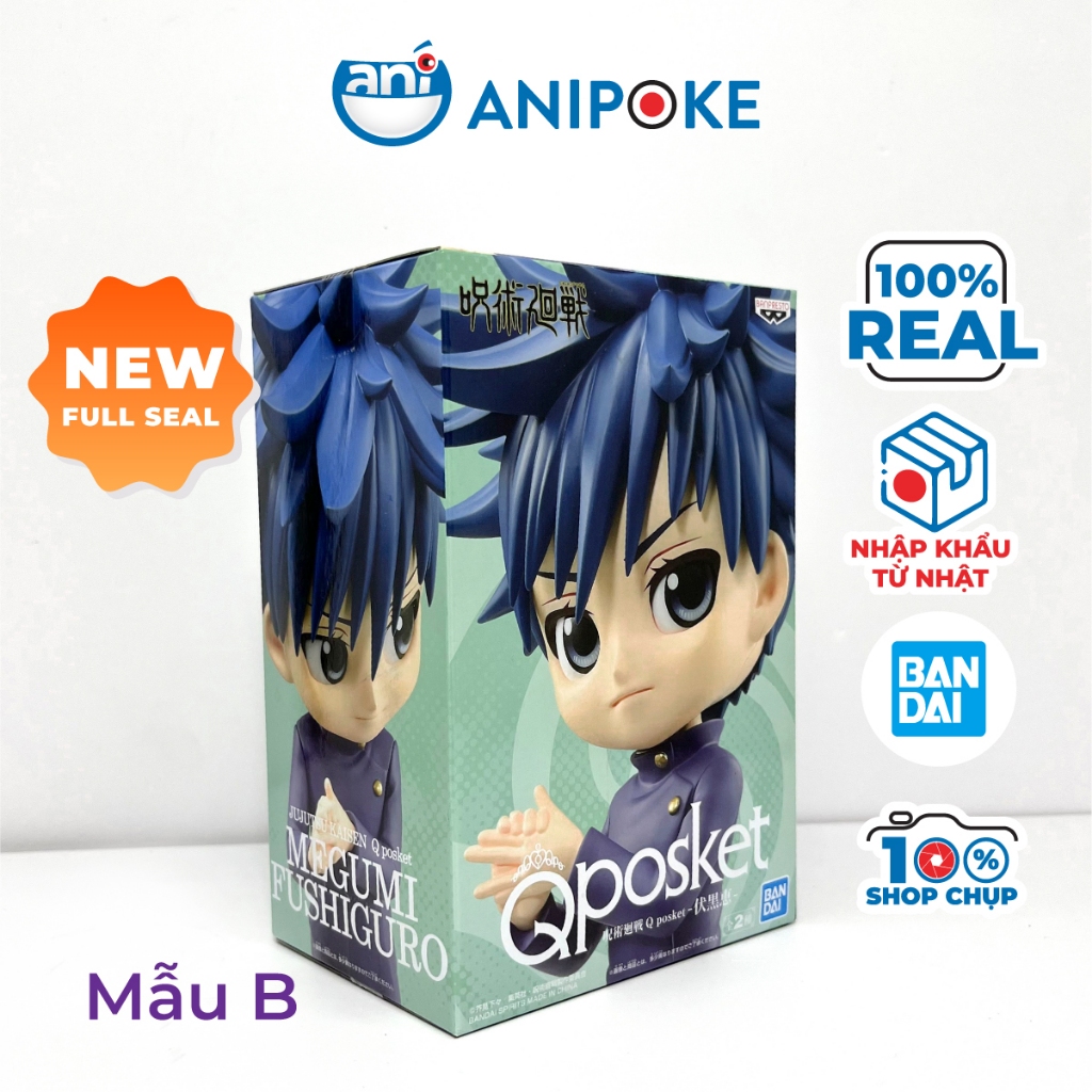Mô hình Megumi Q posket - Jujutsu Kaisen Chú Thuật hồi chiến,  chính hãng Bandai, (Nhập từ Nhật Full box)