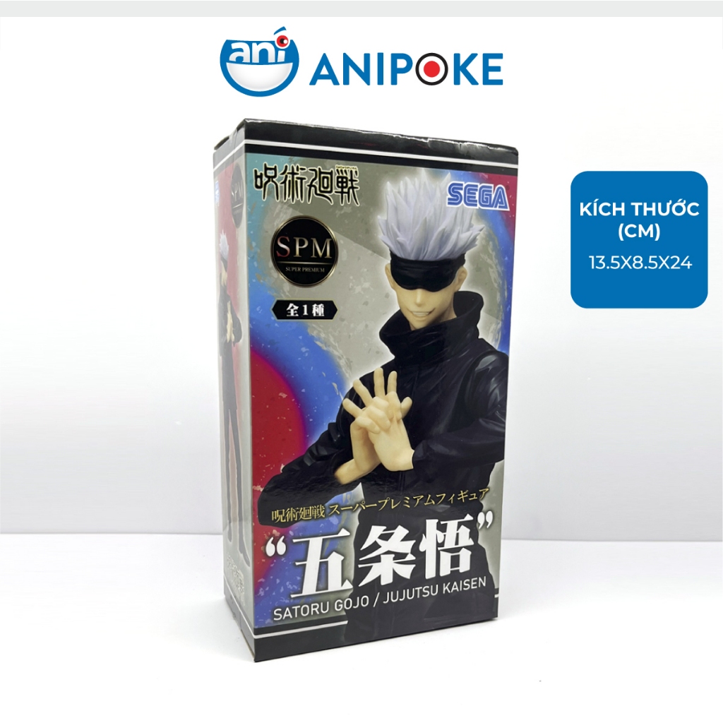 Mô hình SPM - Satoru Gojo bịt mắt đen - Jujutsu Kaisen Chú Thuật hồi chiến,  chính hãng (Nhập từ Nhật Full box) F5