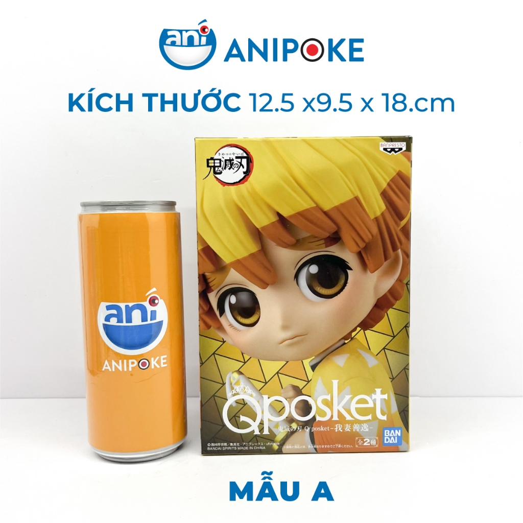 Mô hình Zenitsu vol 1 Qposket Kimetsu no yaiba Thanh gươm diệt quỷ chính hãng Bandai, (full box) Nhập từ Nhật KNY