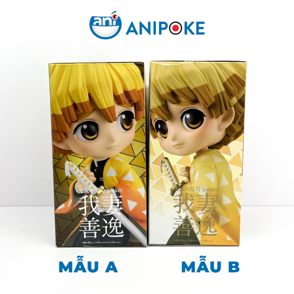Mô hình Zenitsu vol 1 Qposket Kimetsu no yaiba Thanh gươm diệt quỷ chính hãng Bandai, (full box) Nhập từ Nhật KNY