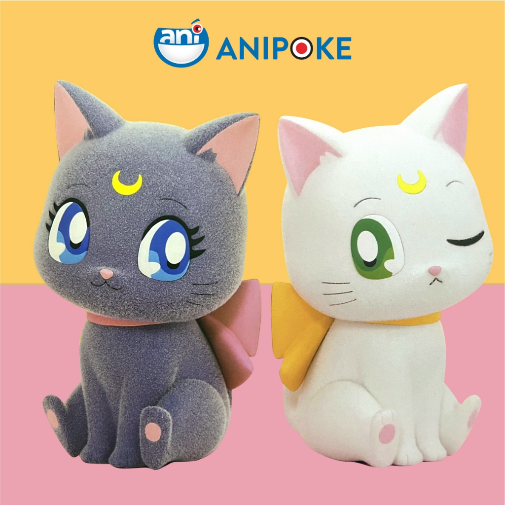 Mô hình Mèo Luna Artemis ngồi Luffy Buffy vol 2 Sailor Moon Cosmos, Mới - Nguyên seal,Bandai, hàng nội địa Nhật