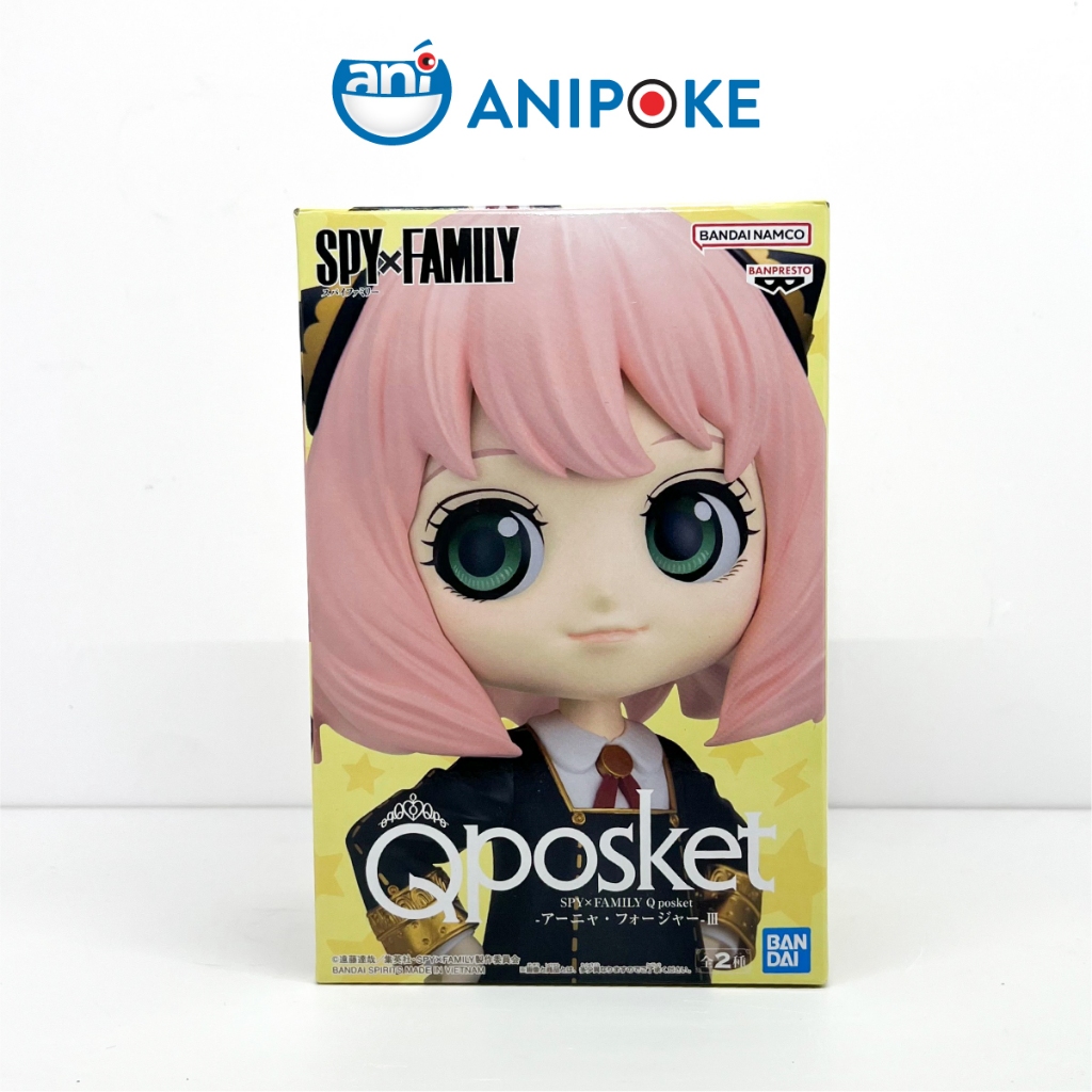 Mô hình Anya Foger vol 3 A Qposket Chính hãng Bandai spy x family, (Nhập từ Nhật Full box) f63-22