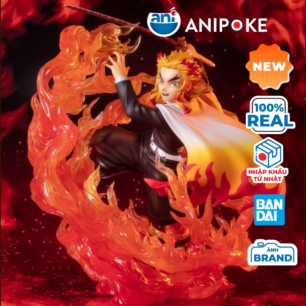 Mô hình Viêm Trụ Rengoku Flame Breathing Figuarts Zero Kimetsu no yaiba, Nhập từ Nhật F66-08