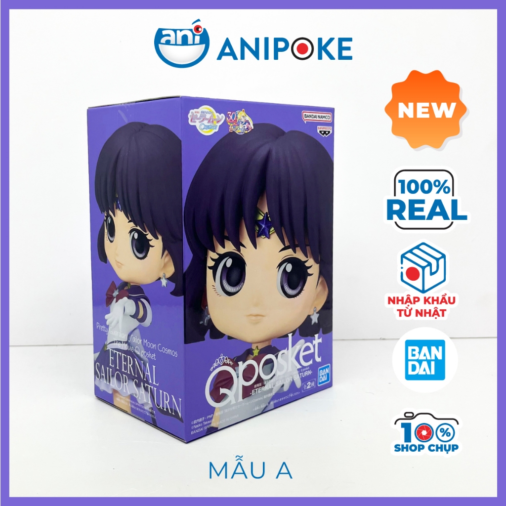 Mô hình Qposket Enternal Sailor Saturn A - B Thủy thủ sao Thổ ( Sailor moon Cosmos) chính hãng Bandai Nguồn Nhật