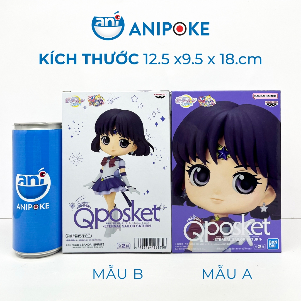 Mô hình Qposket Enternal Sailor Saturn A - B Thủy thủ sao Thổ ( Sailor moon Cosmos) chính hãng Bandai Nguồn Nhật