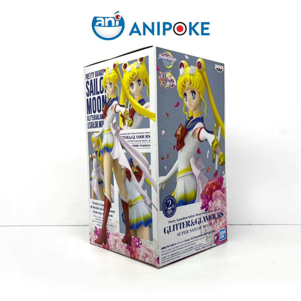 Mô hình Super Sailor Moon II - A cầm trượng mặt trăng  Glitters and glamous New, chính hãng Bandai, nguồn Nhật F67-08