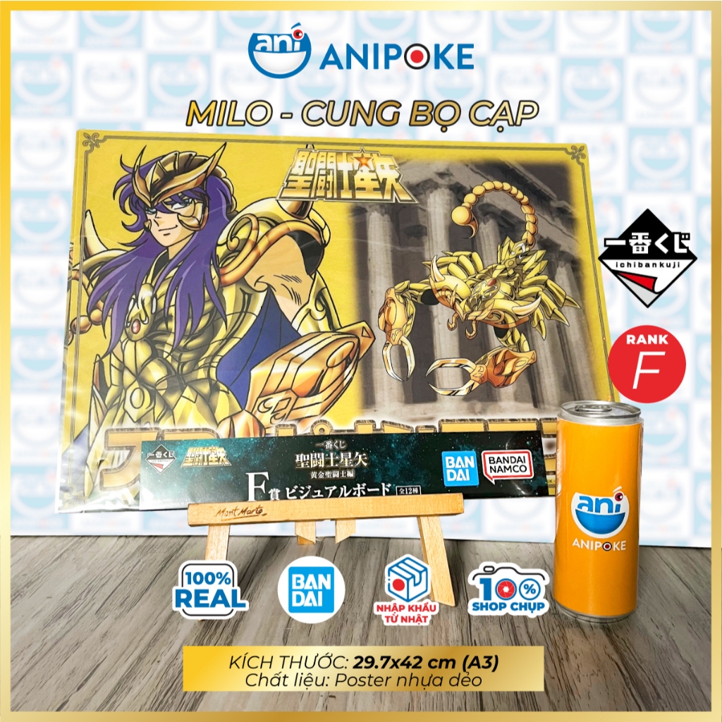 Poster nhựa dẻo Saint Seiya Shaka Donko Xử Nữ Kim Ngưu Song Tử Song Ngư Thiên Bình Bò Cạp Thiên Bình Ichiban Kuji