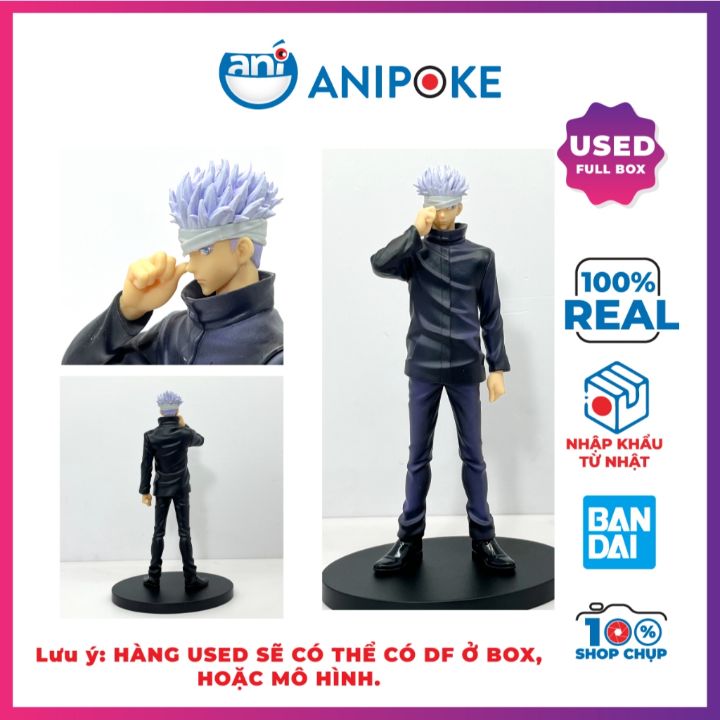 Mô hình Satoru Gojo - Jujutsu Kaisen Chú Thuật hồi chiến,  chính hãng Bandai, (Nhập từ Nhật Full box)