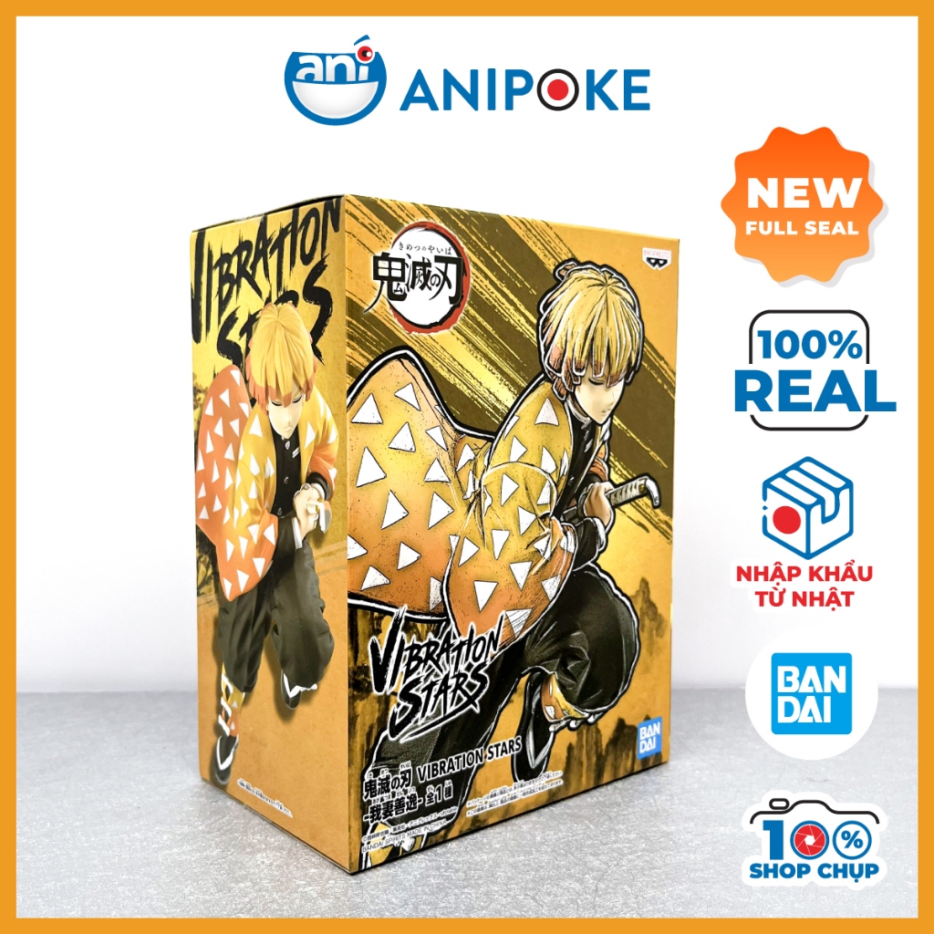 Mô hình Zenitsu Vibration Stars Kimetsu no yaiba chính hãng Bandai, (Nhập từ Nhật Full box)