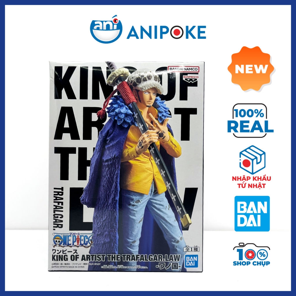 Mô hình The Law,  One Piece - King of Artist, mô hình chính hãng Nhật Bản, Nhập trực tiếp từ Nhật. (Họp móp nhẹ) FG10-G