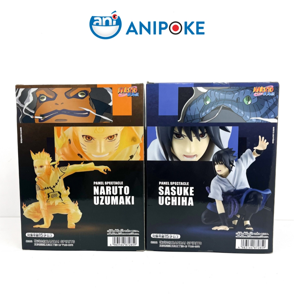 Mô hình Naruto Uzumaki Sakuke Uchiha Panel Spectacel, Naruto, chính hãng Sega (Nhập từ Nhật Full box)