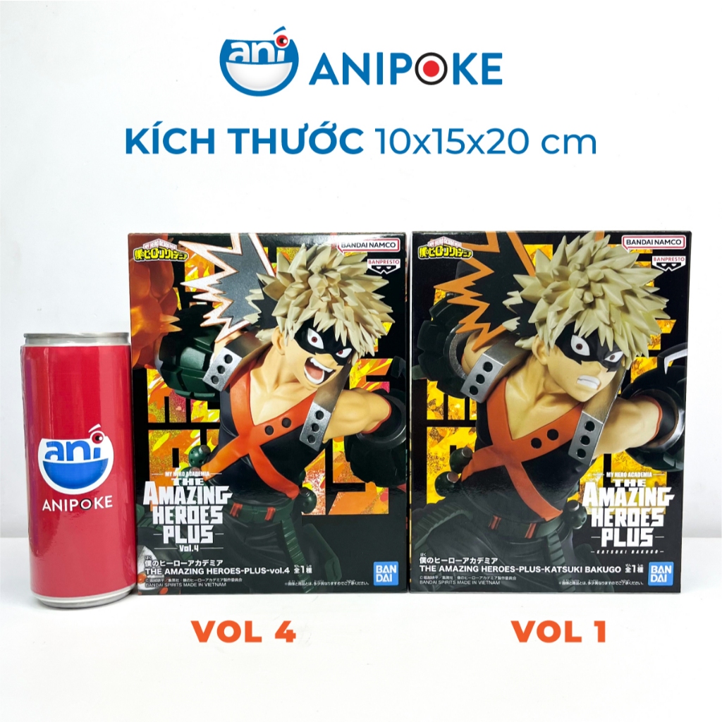 Mô hình Bakugo Katsuki MHA My Heroes Plus vol.1 - Vol 4 chính hãng Nguồn Nội địa Nhật