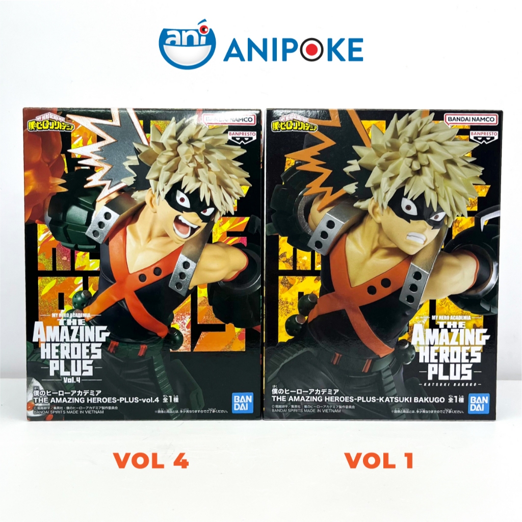 Mô hình Bakugo Katsuki MHA My Heroes Plus vol.1 - Vol 4 chính hãng Nguồn Nội địa Nhật