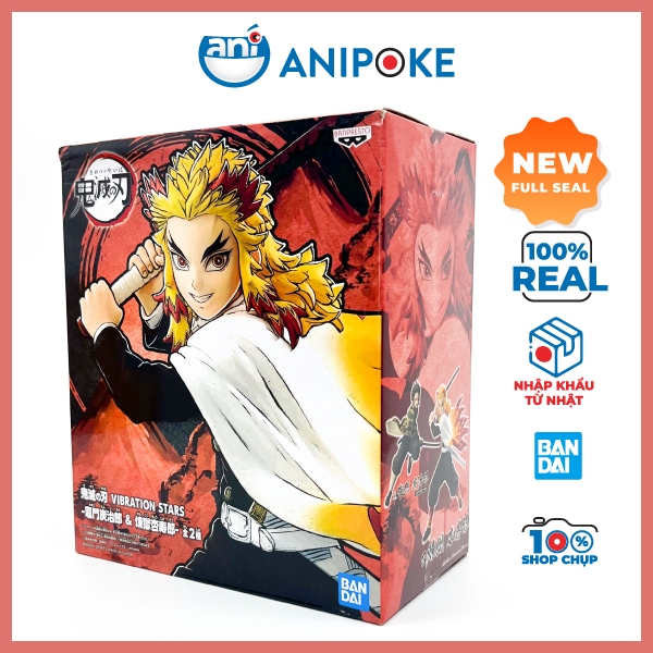 Mô hình Viêm Trụ Rengoku Vibration stars Kimetsu no yaiba  chính hãng Bandai, (Nhập từ Nhật Full box)