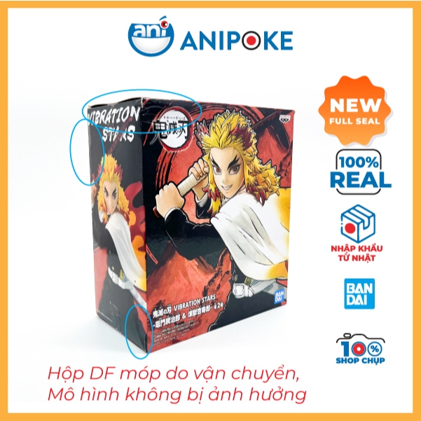 Mô hình Viêm Trụ Rengoku Vibration stars Kimetsu no yaiba  chính hãng Bandai, (Nhập từ Nhật Full box)