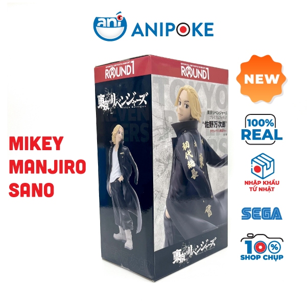 Mô hình Shiba Hakkai, Mikey Manjiro Sano, Hanagaki Takemichi  Mikey Round 1 Tokyo Revengers hàng chính hãng SEGA Nhật