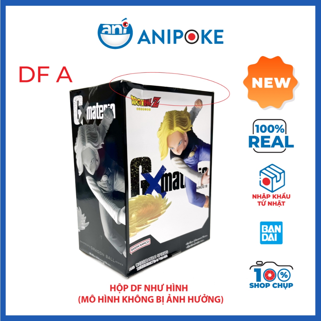 Mô hình Android 18 Lazuli GXMaterial Dragon balls chính hãng Nhật F74-04