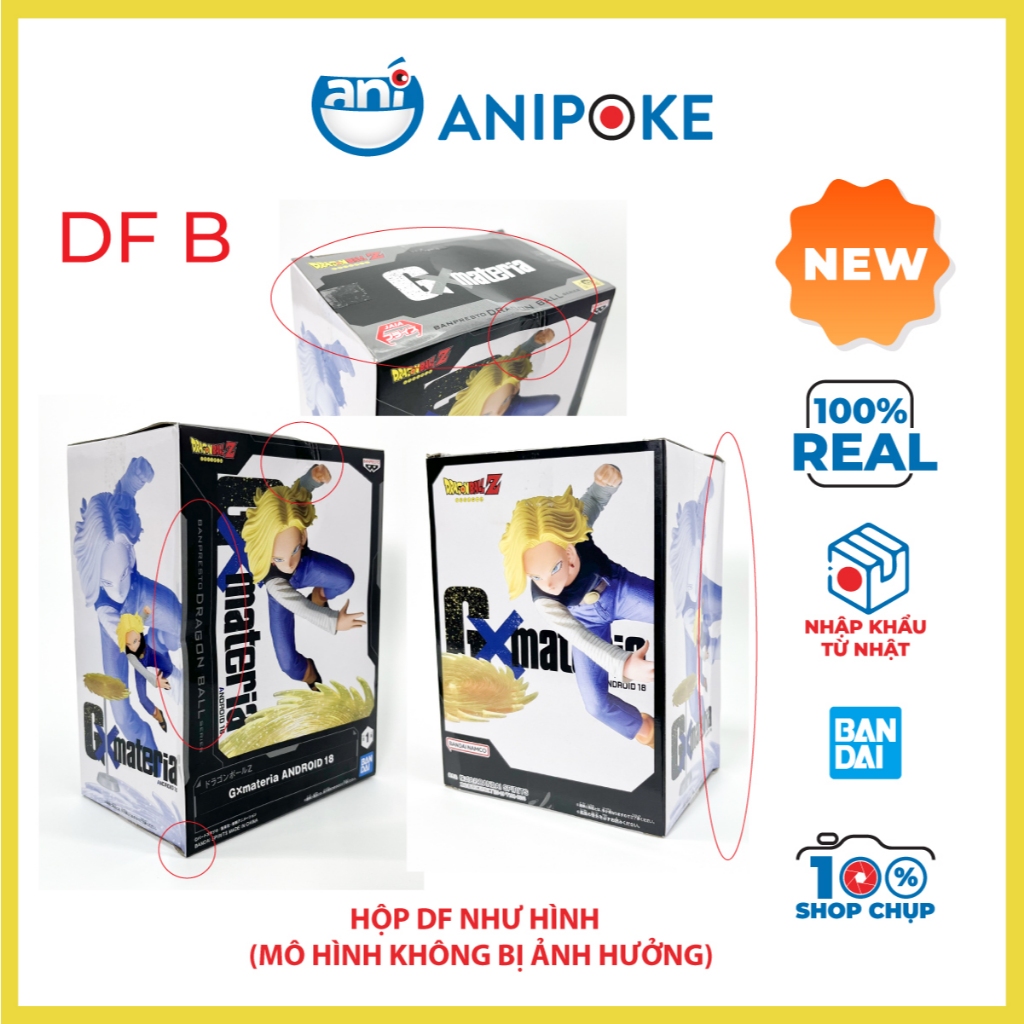 Mô hình Android 18 Lazuli GXMaterial Dragon balls chính hãng Nhật F74-04
