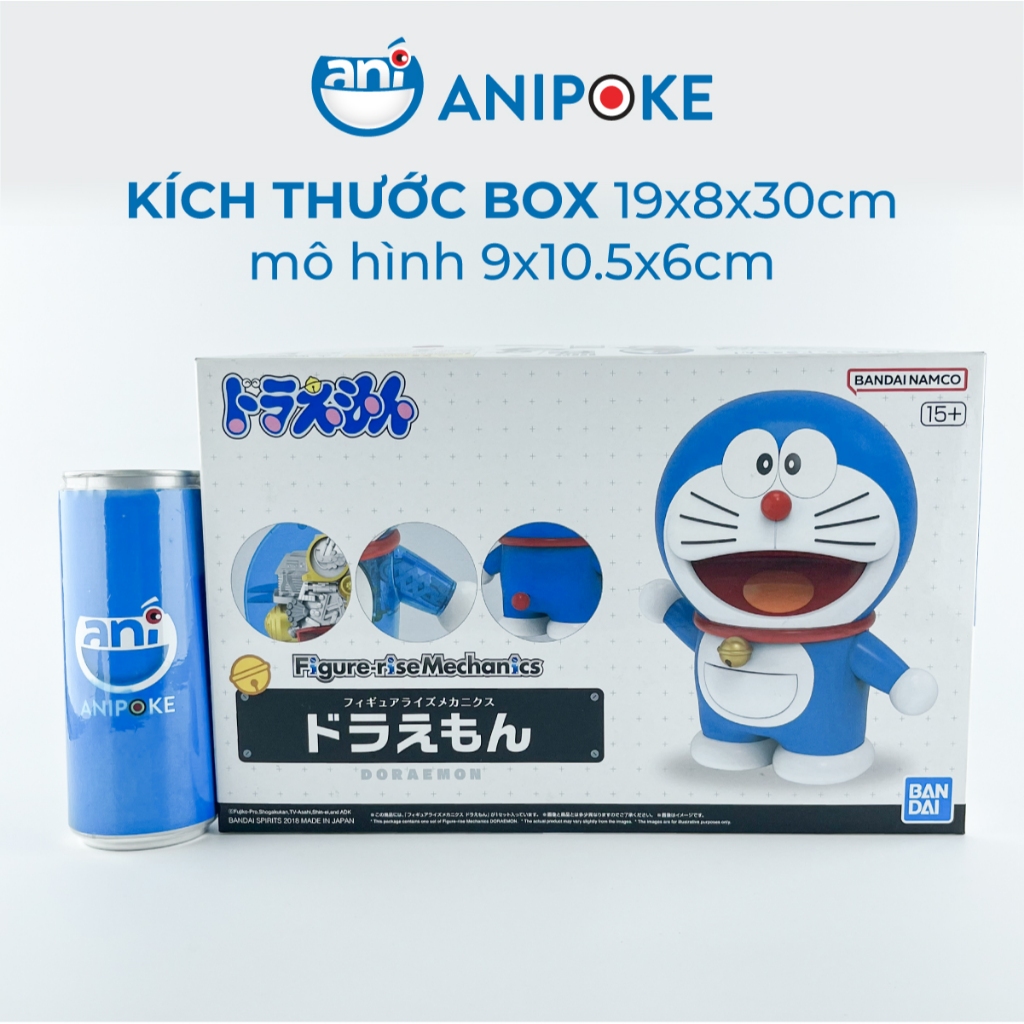 Mô hình lắp ráp Mèo Ú Doraemon màu xanh và màu clear thay thếFigure-Rise Mechanics  chính hãng Bandai Nhật F70-22