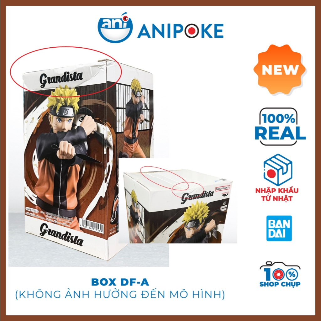 Mô hình Naruto Grandista 2024 Naruto, chính hãng Nhật Bản Anipoke  f82-03