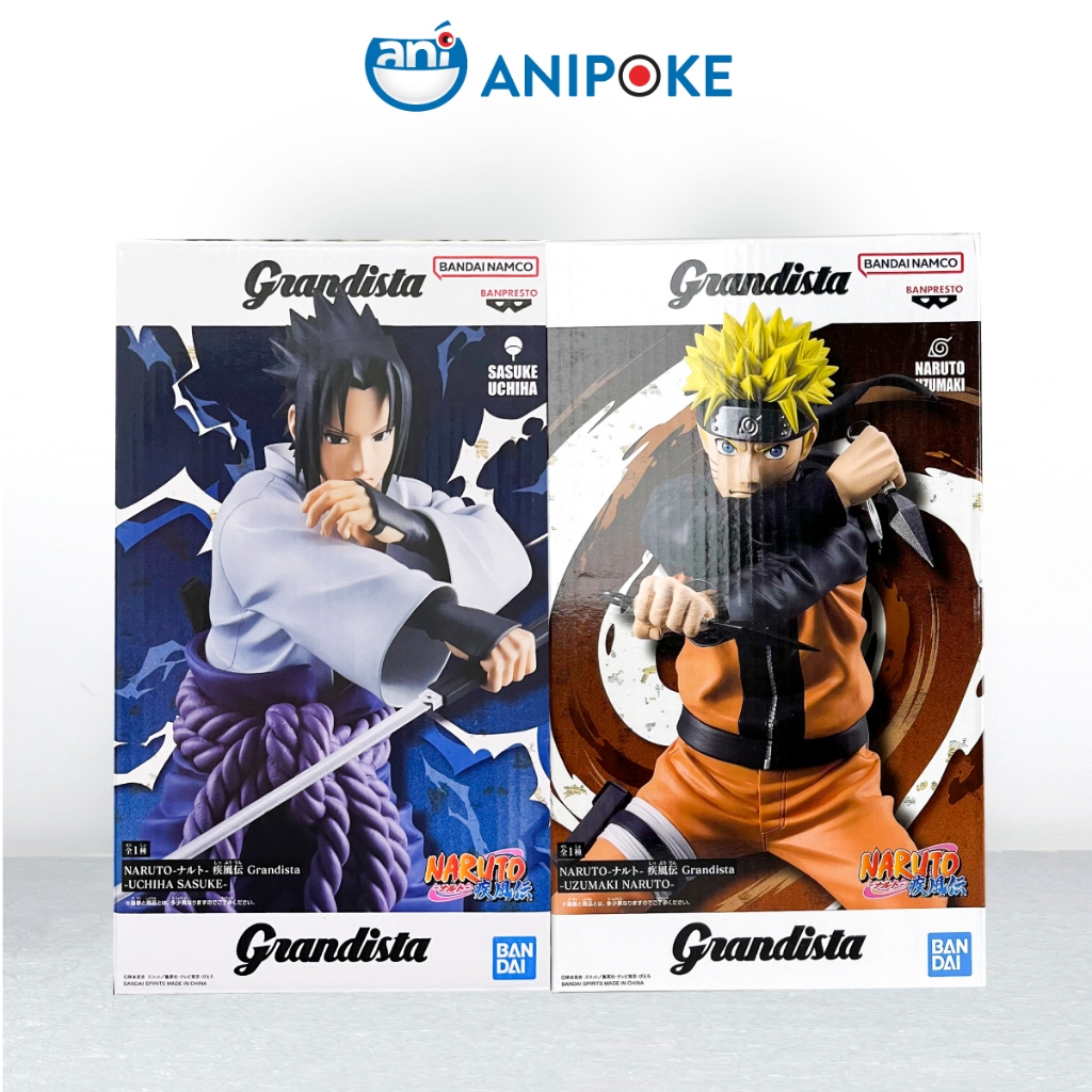 Mô hình Sasuke Uchiha Naruto Grandista 2025 chính hãng Bandai Nhật Bản Anipoke  f82-24