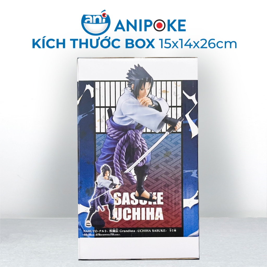 Mô hình Sasuke Uchiha Naruto Grandista 2025 chính hãng Bandai Nhật Bản Anipoke  f82-24