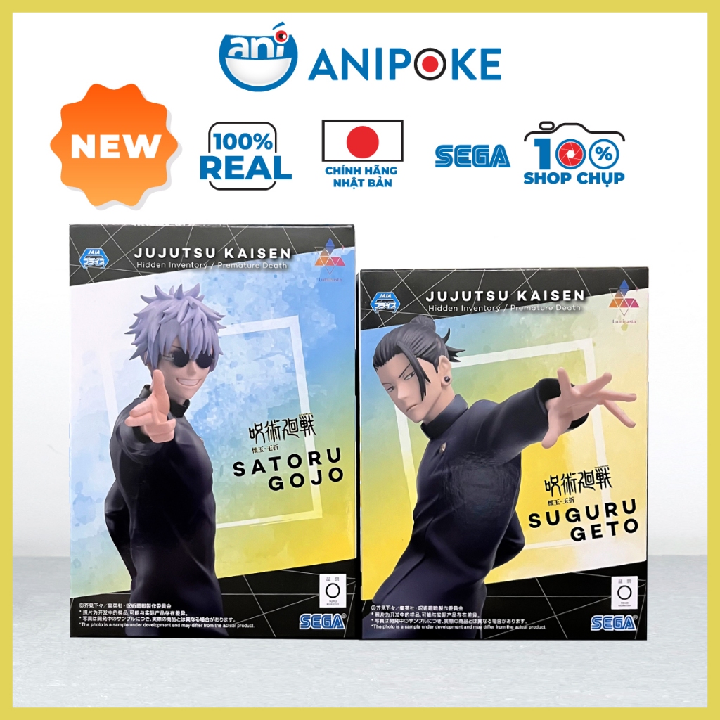 Mô hình Gojo - Toge Ngọc Chiết Premature Death Luminasta chính hãng Nhật