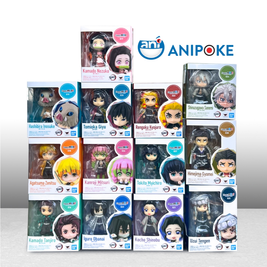 Mô hình Figuarts mini Tanjiro Nezuko Zenitsu Inosuke chính hãng Nhật.