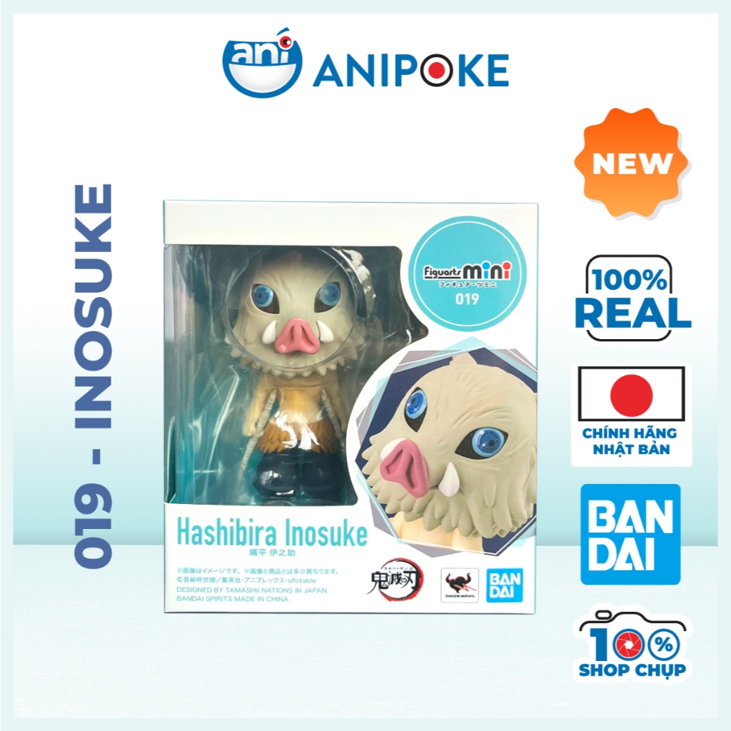 Mô hình Figuarts mini Tanjiro Nezuko Zenitsu Inosuke chính hãng Nhật.