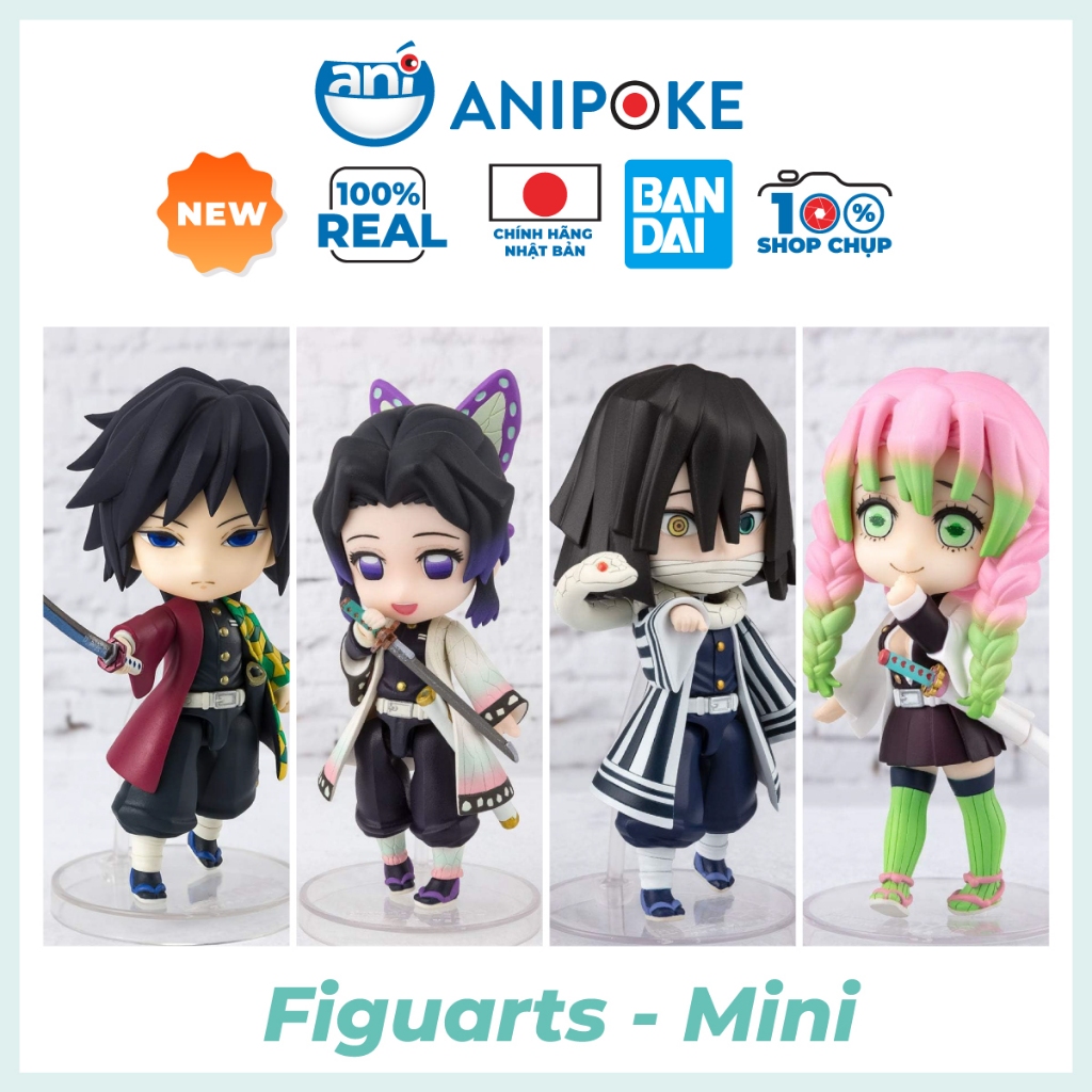 Mô hình Figuarts mini Giyuu Shinobu Obanai Mitsuri chính hãng Nhật.