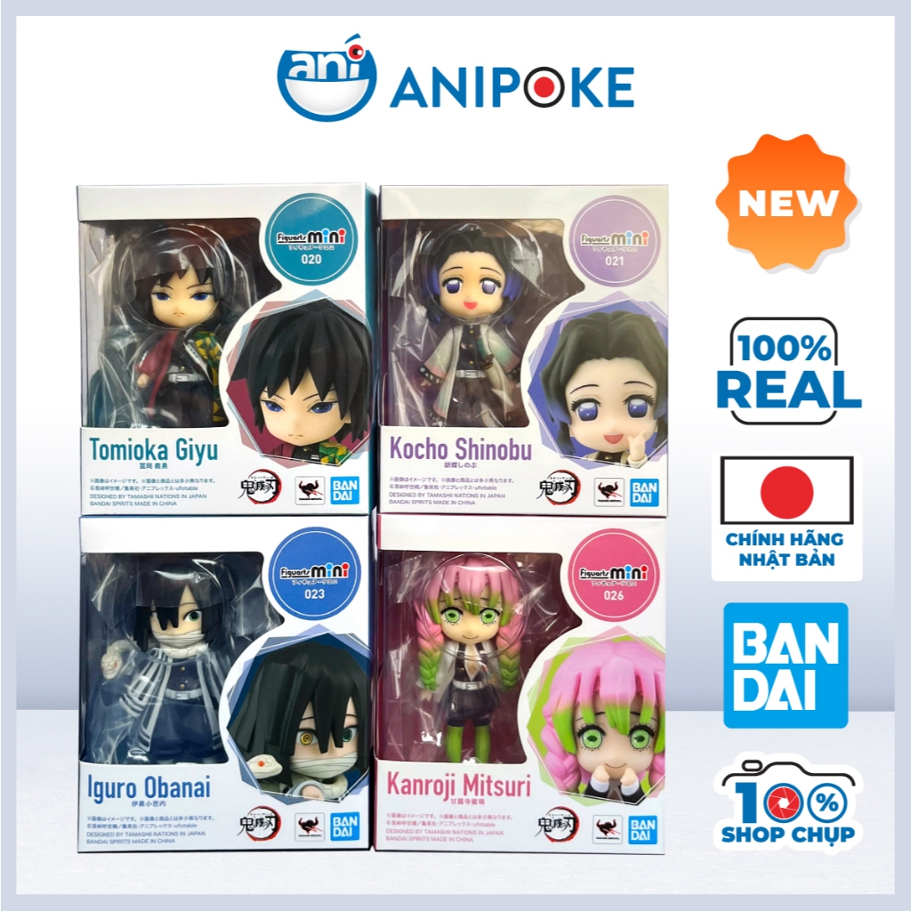 Mô hình Figuarts mini Giyuu Shinobu Obanai Mitsuri chính hãng Nhật.