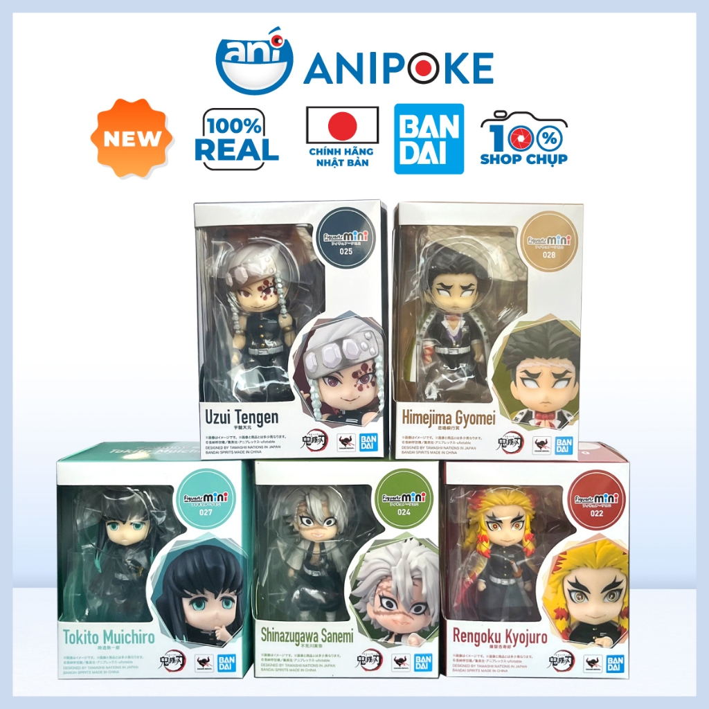 Mô hình Figuarts mini Rengoku Tengen Sanemi Muichiro Gyomei chính hãng Nhật.