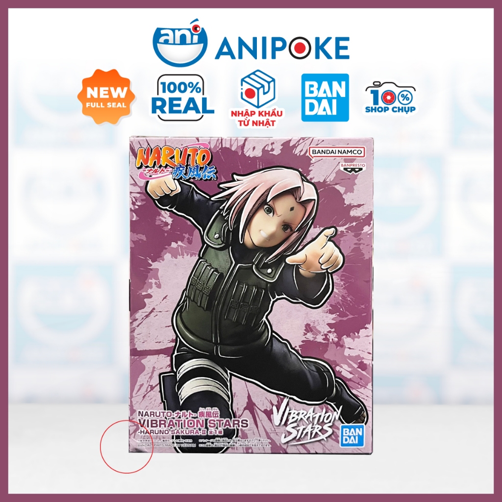 Mô hình Haruna Sakura vibration Stars 2 Naruto, chính hãng Bandai Nhật Bản Anipoke  f85-05