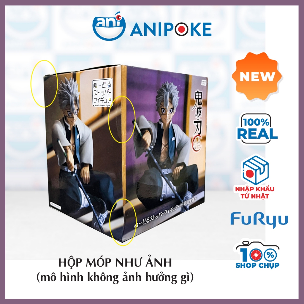 Mô hình Phong Trụ Sanemi - Kimetsu no yaiba noodle stopper figure, Chính hãng Nhật Bản Full box  f57-10