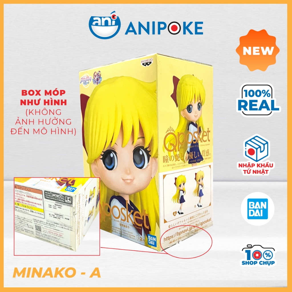 Mô hình Qposket Minako Sailor Venus Thuỷ thủ sao Kim Full seal chính hãng nhập trực tiếp nguồn Nhật