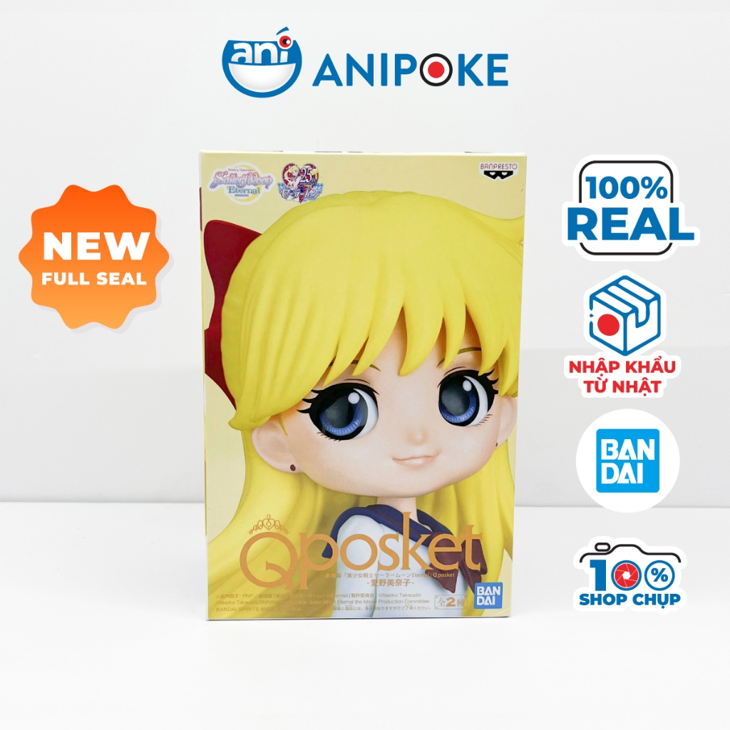 Mô hình Qposket Minako Sailor Venus Thuỷ thủ sao Kim Full seal chính hãng nhập trực tiếp nguồn Nhật