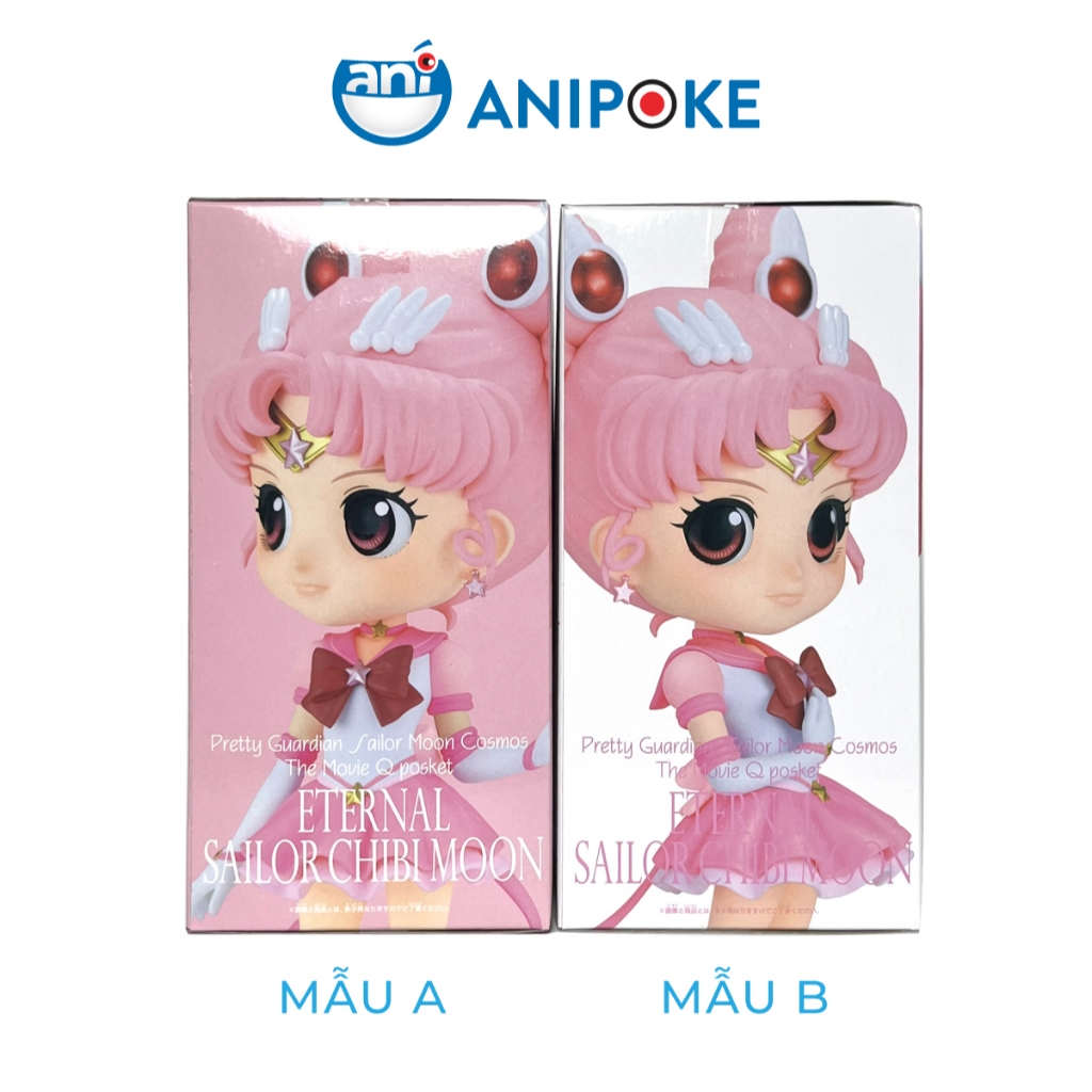 Mô hình Eternal Sailor chibi Moon Thủy Thủ chibi Eternal - Mẫu B, New, full seal Qposket hàng nội địa Nhật F17-N