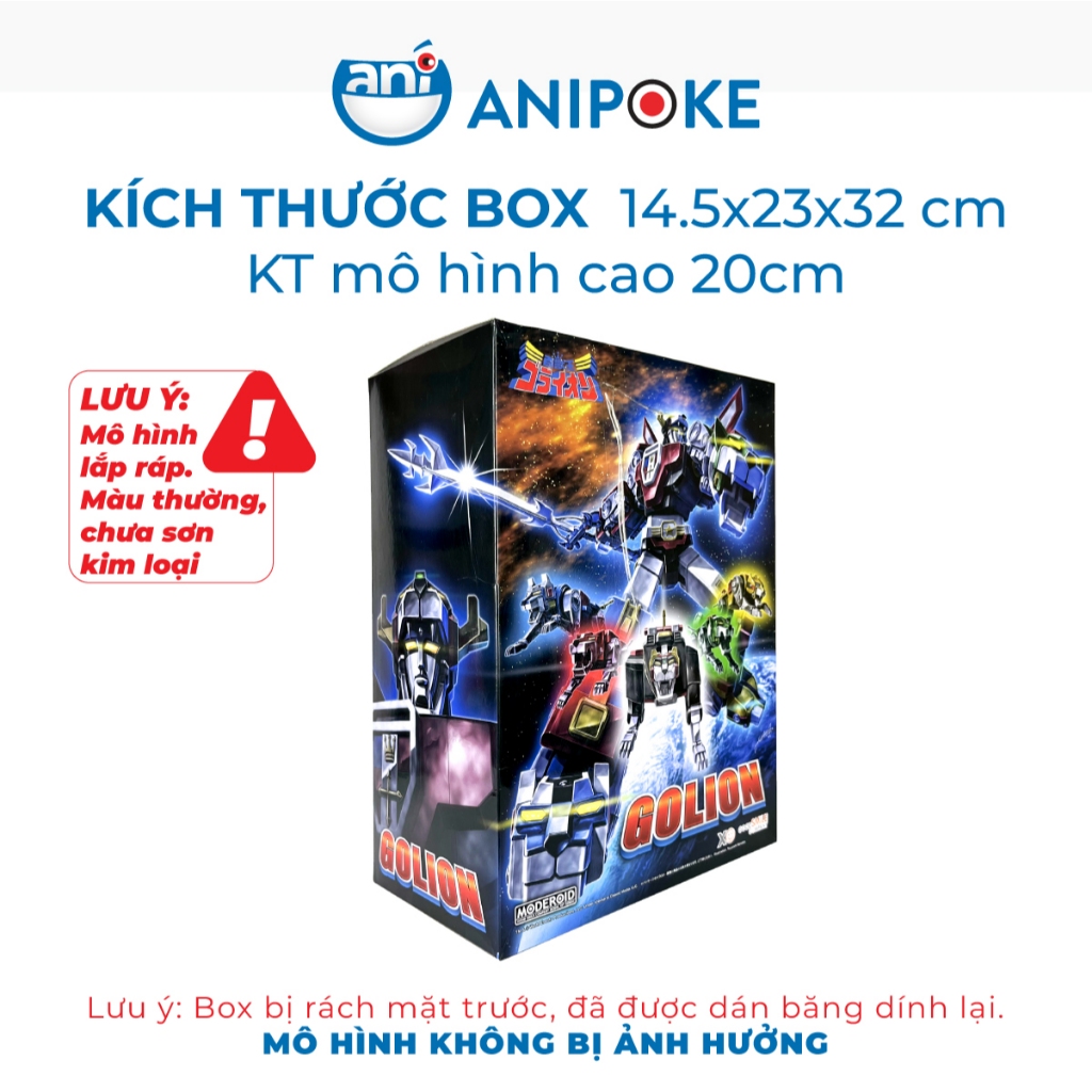 Mô hình Voltron ( Golion, Dũng sĩ Hesman) - Moderoid chính hãng Good Smile Company - Nhật FN-08