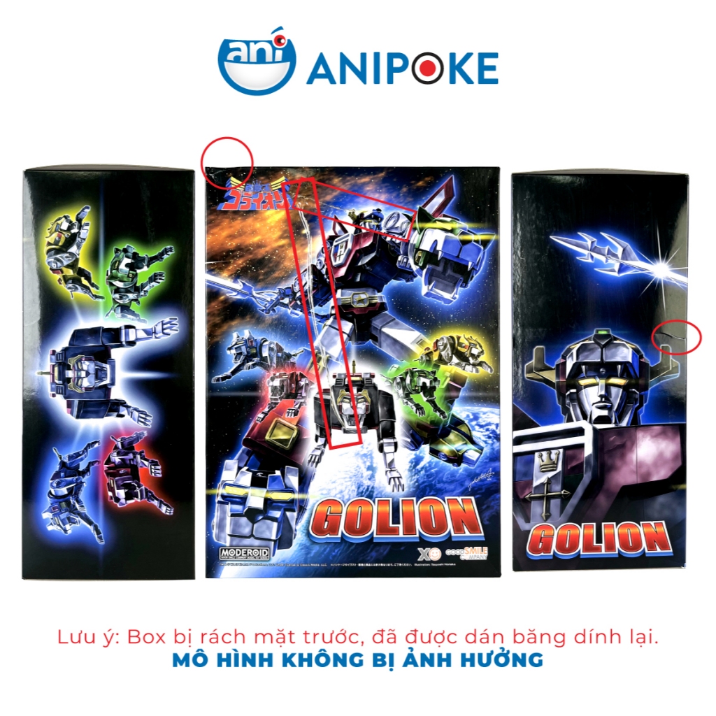Mô hình Voltron ( Golion, Dũng sĩ Hesman) - Moderoid chính hãng Good Smile Company - Nhật FN-08